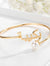 Personalized Name Bangle With White Stone